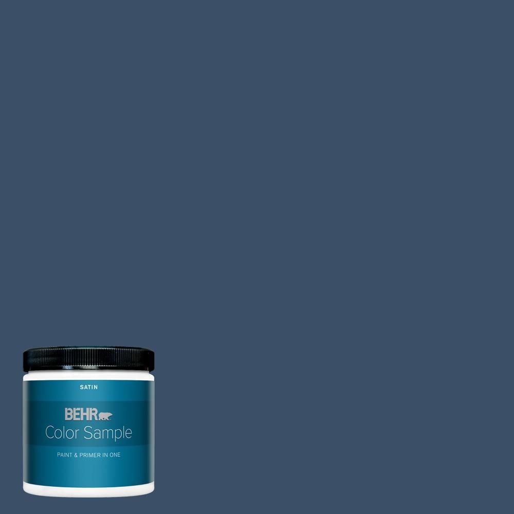 BEHR PREMIUM PLUS 8 oz. #M510-7 Inked Satin Enamel Interior Paint and Primer in One Sample | The Home Depot