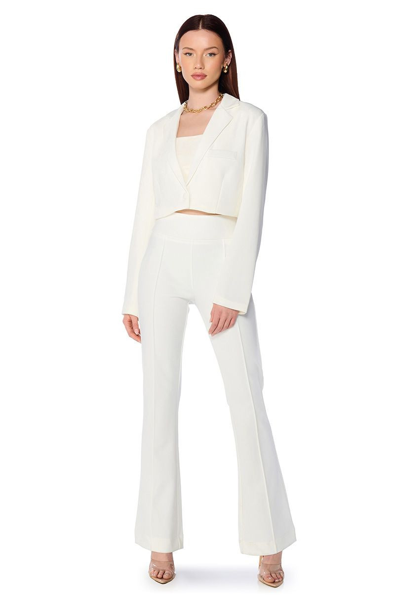 SOFT SPOKEN HIGH WAIST KNIT DRESS TROUSER | AKIRA