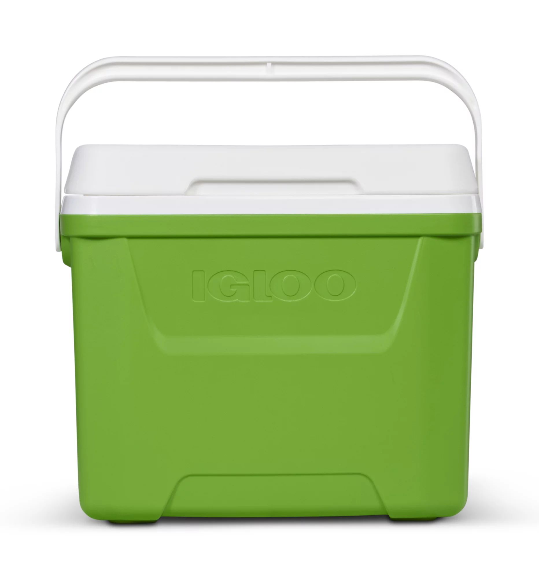 Igloo 28 qt. Hard Sided Ice Chest Cooler, Green and White - Walmart.com | Walmart (US)