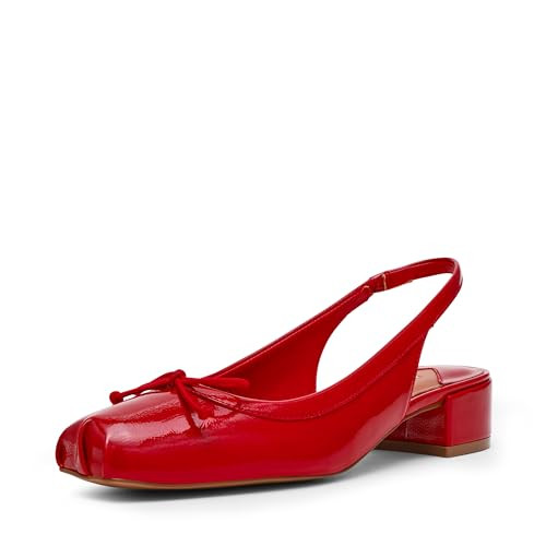 Steve Madden Women's Loved Pump, Red Crinkle Patent, 9 | Amazon (US)