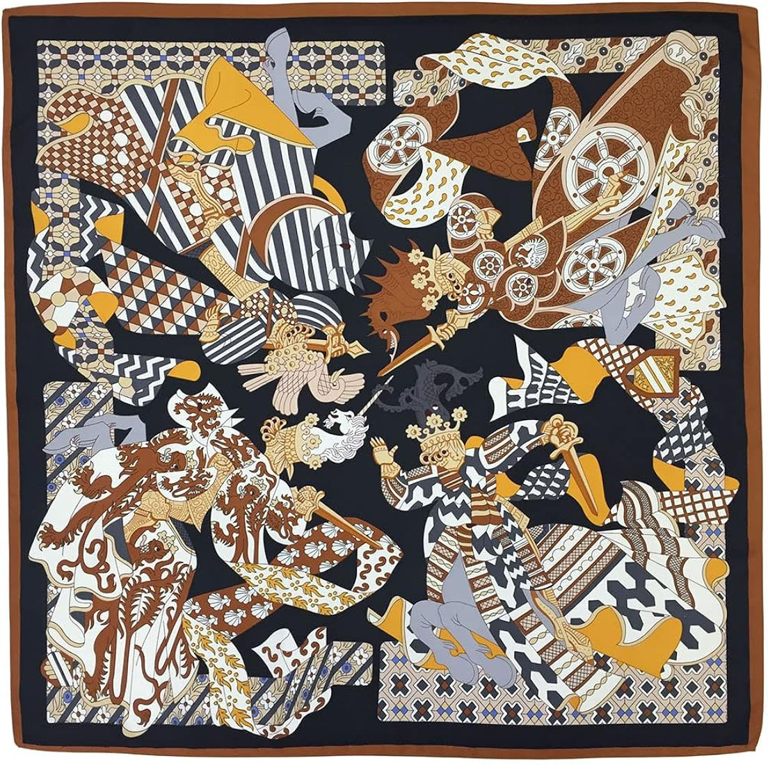 Silk Like Head Scarf for Women - Satin Large Hair Scarves - 35" Square Silk Hair Wrap for Sleepin... | Amazon (US)