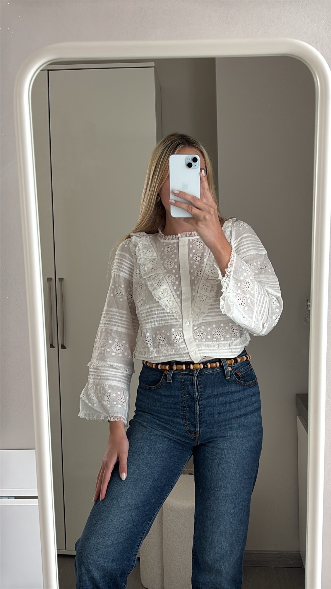 Spring outfit with blouse🤍 sezane outfit 

#LTKStyleTip #LTKFindsUnder50 #LTKSeasonal