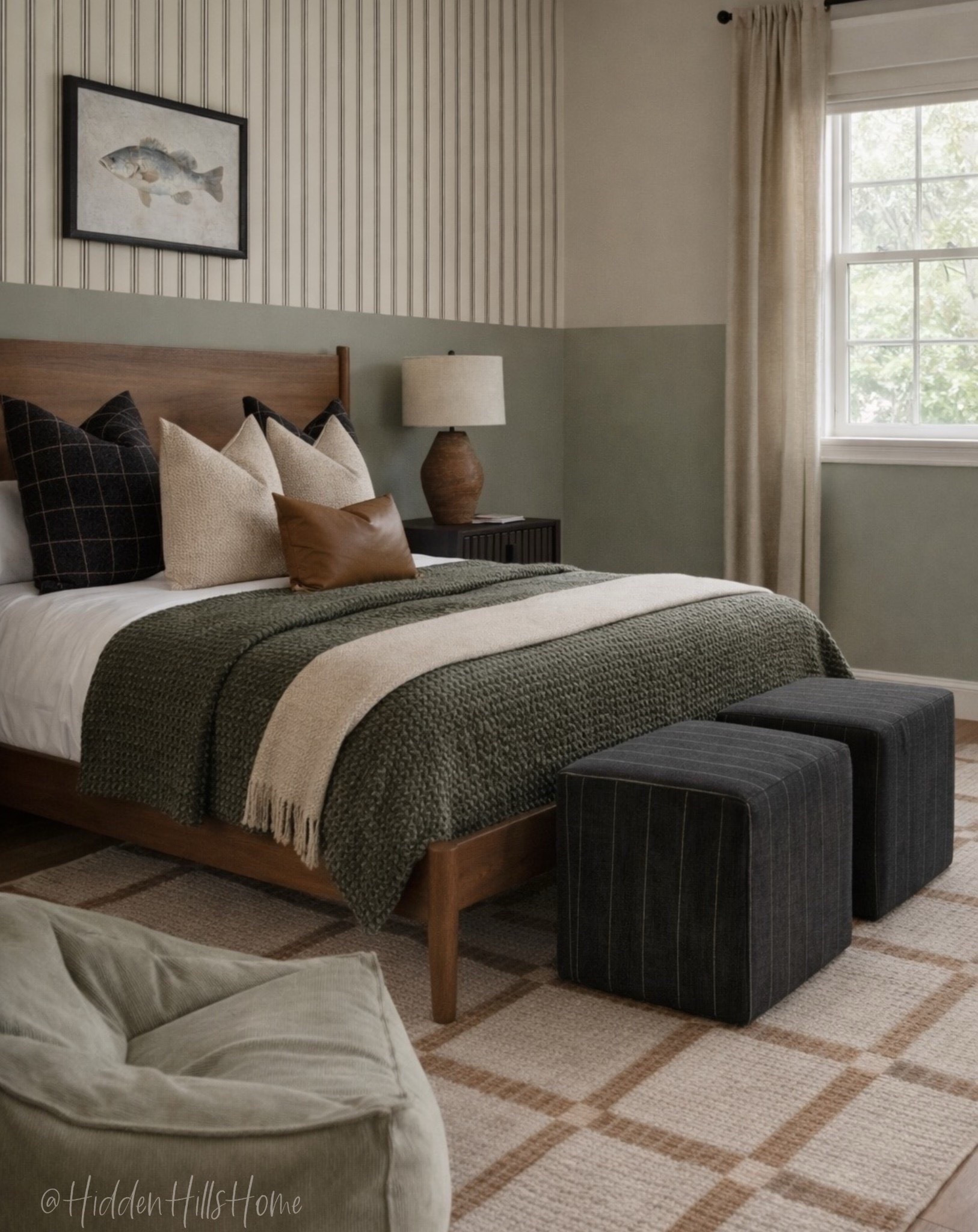 Boys bedroom decor ideas, teen boys bedroom design, boys room decor mood board, outdoorsy boys room, teen bedroom, home inspiration, bedding, nightstands, kids room #boys