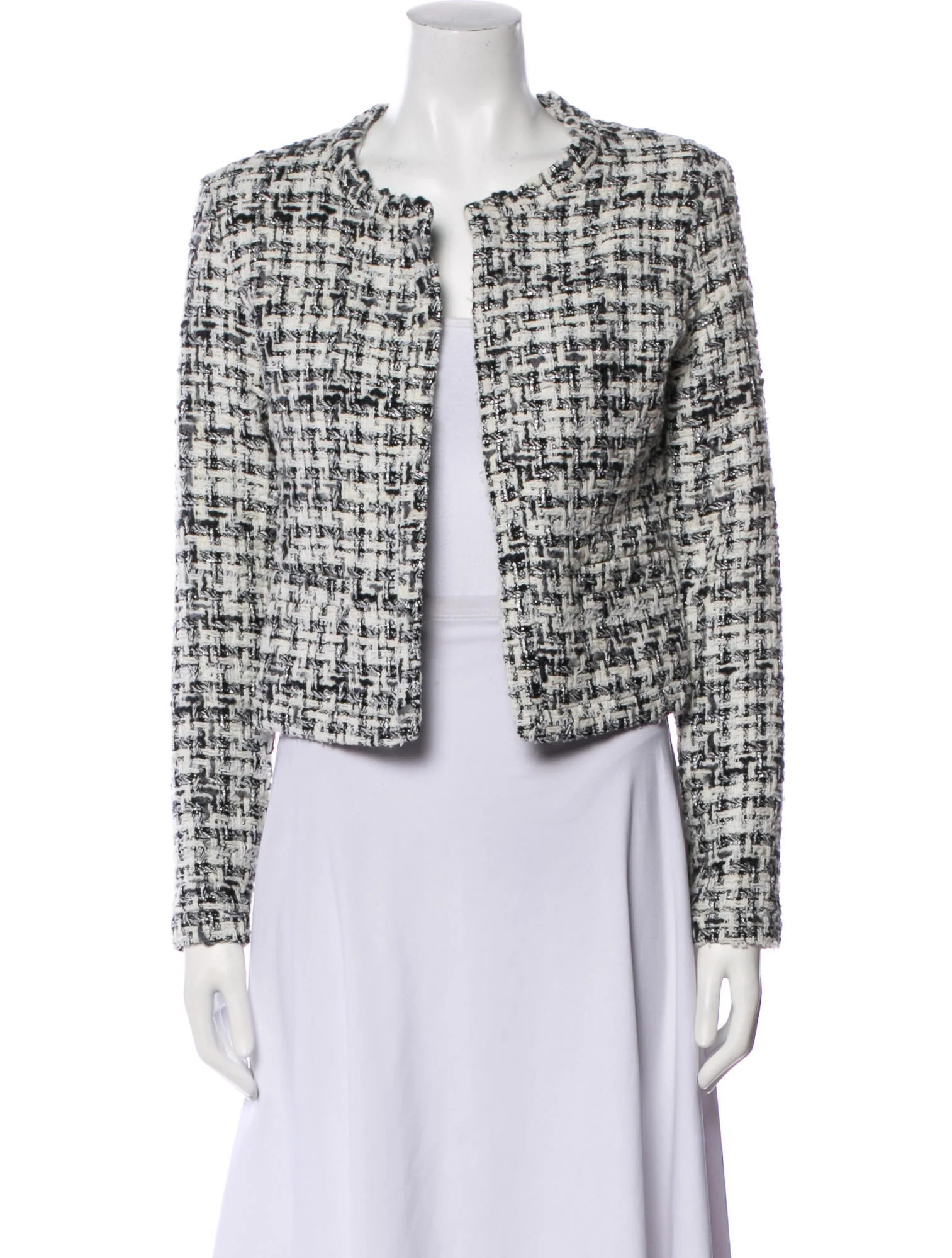 Tweed Pattern Evening Jacket | The RealReal