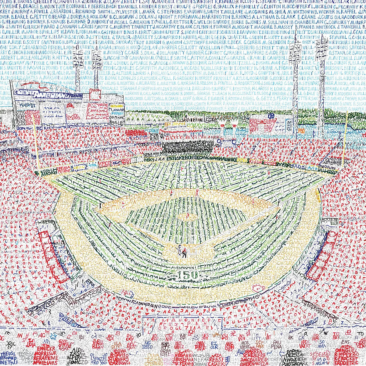 Art of Words MLB Stadium Prints | UncommonGoods
