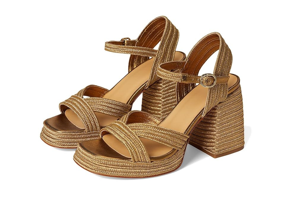 CASTANER Valle Metallic Sandal Women's Sandals Oro Viejo : EU 40 (US Women's 9) M, Synthetic | Zappos