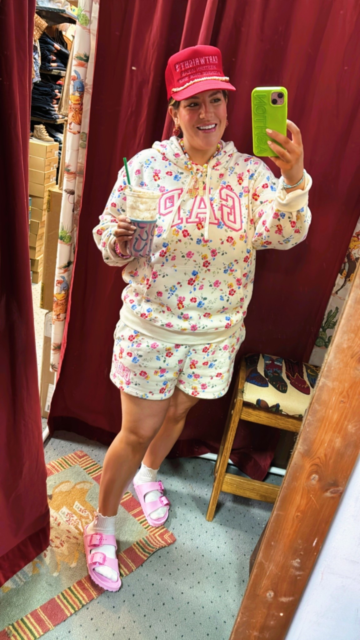 Summer ootd 🥰🥰🥰💖🍀🍉💚🌶️🍋🍒💕🍉 you need the fit it’s on sale and the cutest new Birkenstocks!!! 

#LTKSummerEdit #LTKSaleAlert