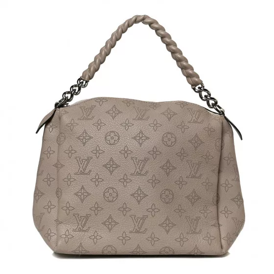 Louis Vuitton Babylone Mahina Leather Satchel Bag Pink