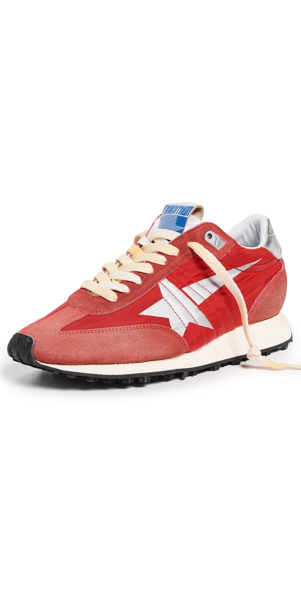 Golden Goose Running Marathon Sneakers Red/Silver 37 | Shopbop