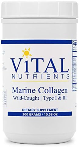 Vital Nutrients - Marine Collagen Powder - Type 1 and 3 Collagen Protein Supplement - 300 Grams | Amazon (US)