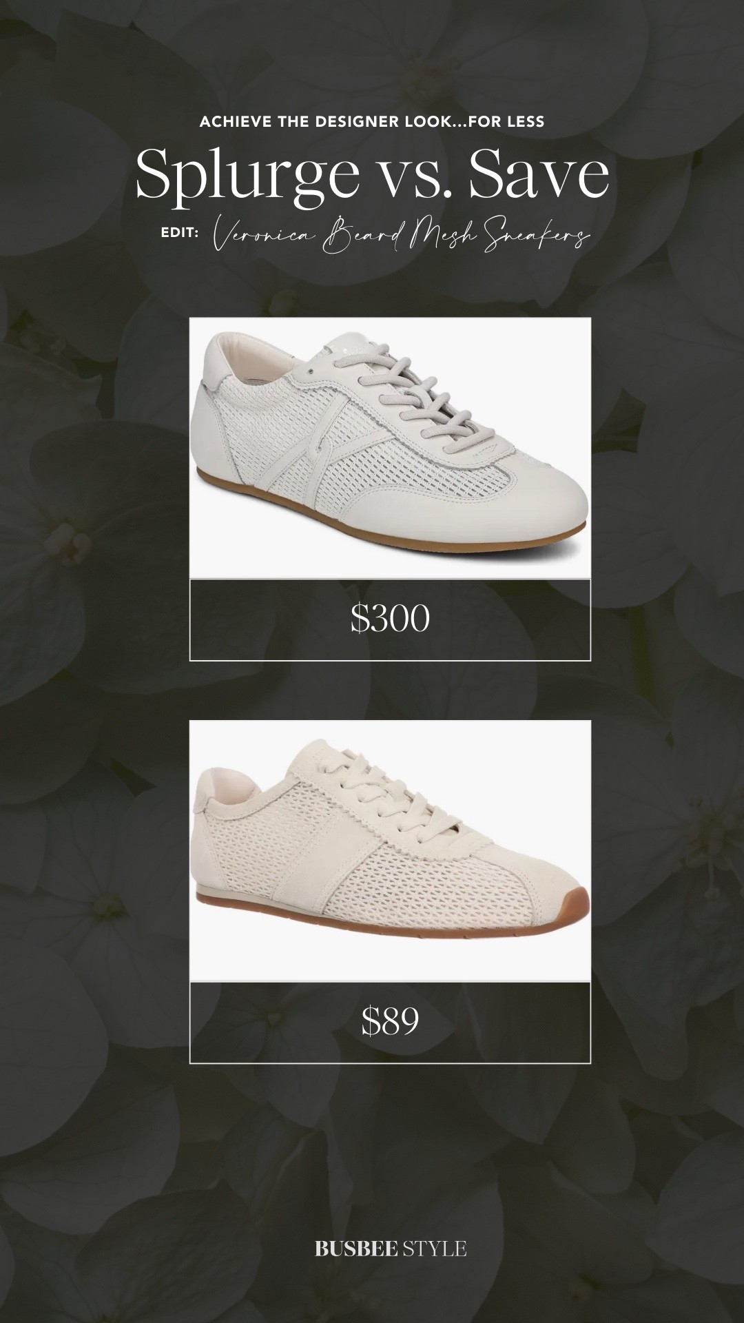 Veronica Beard mesh sneaker dupe 