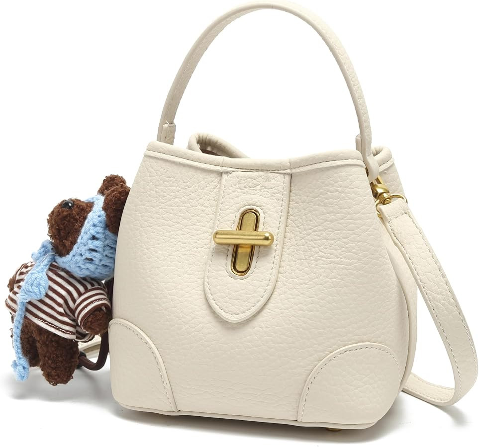 Women\u2019s Mini Top Handle Handbag, PU Leather Crossbody Shoulder Bag with Adjustable Strap, Fa... | Amazon (US)