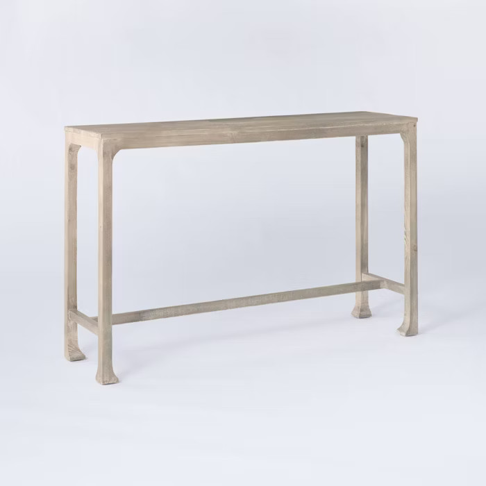 Belmont Shore Curved Foot Console Table Knock Down Natural - Threshold™ designed with Studi... | Target