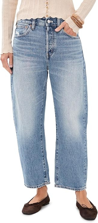 Madewell Women's The Short Barrel-Leg Jeans | Amazon (US)