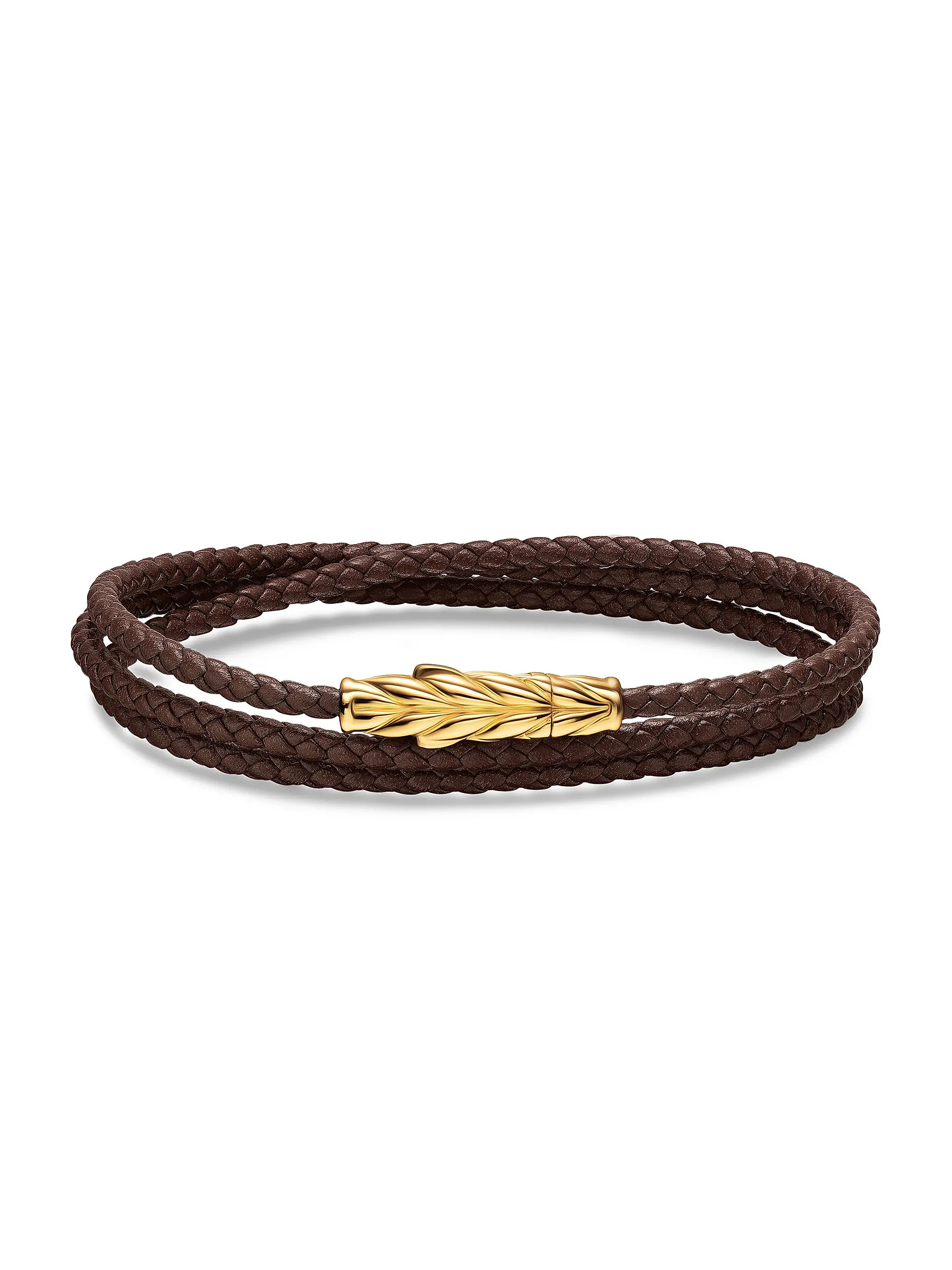Chevron Triple Wrap Bracelet in Leather | Saks Fifth Avenue