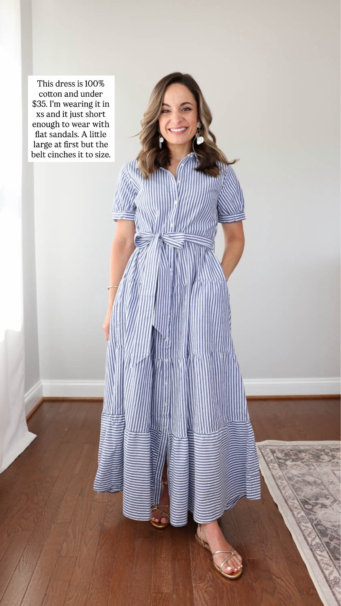 A few budget friendly dresses I’ve tried recently 

Striped dress (Amazon): xs