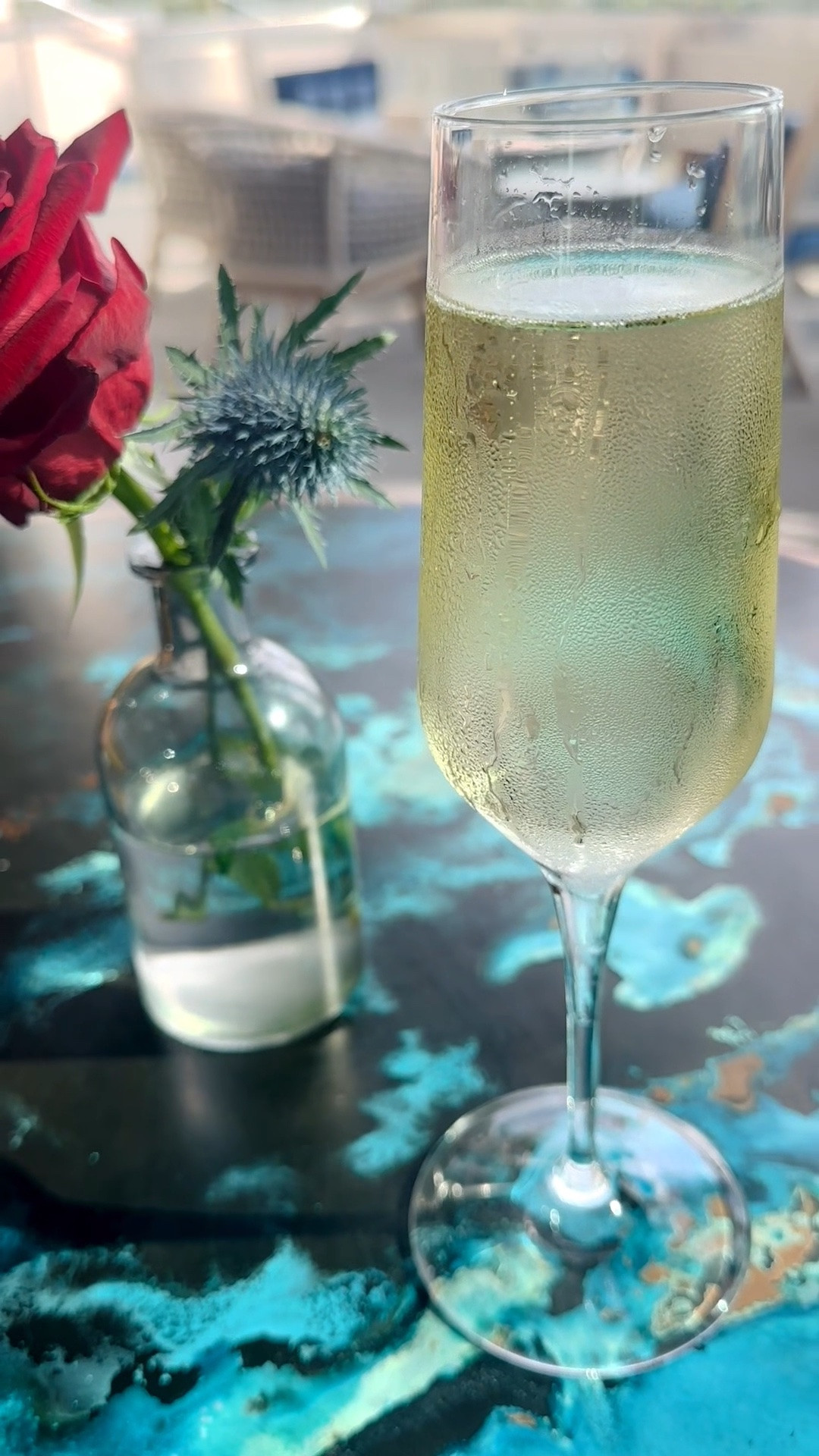 A chilled glass of sparkling wine feels perfect on a hot summer day—crisp, refreshing, and beautifully served in an elegant flute. The tiny rose arrangement adds such a lovely touch, making this simple moment feel cheerful, polished, and a little more special. ✨

#sparklingwine #fluteglass #wineglass #drinkware #barware #flowerarrangement #rosearrangement #winecabinet #barcabinet #winerack #winecooler #summerdrinks #summermood #LTKHome

#LTKdayinmylife #LTKvlog #LTKHome