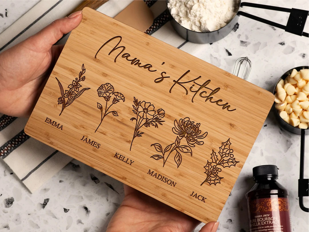 Mother's Day Gifts for Mom, Personalized Gifts for Grandma, Mom Cutting Board Gift from Daughter,... | Etsy (US)