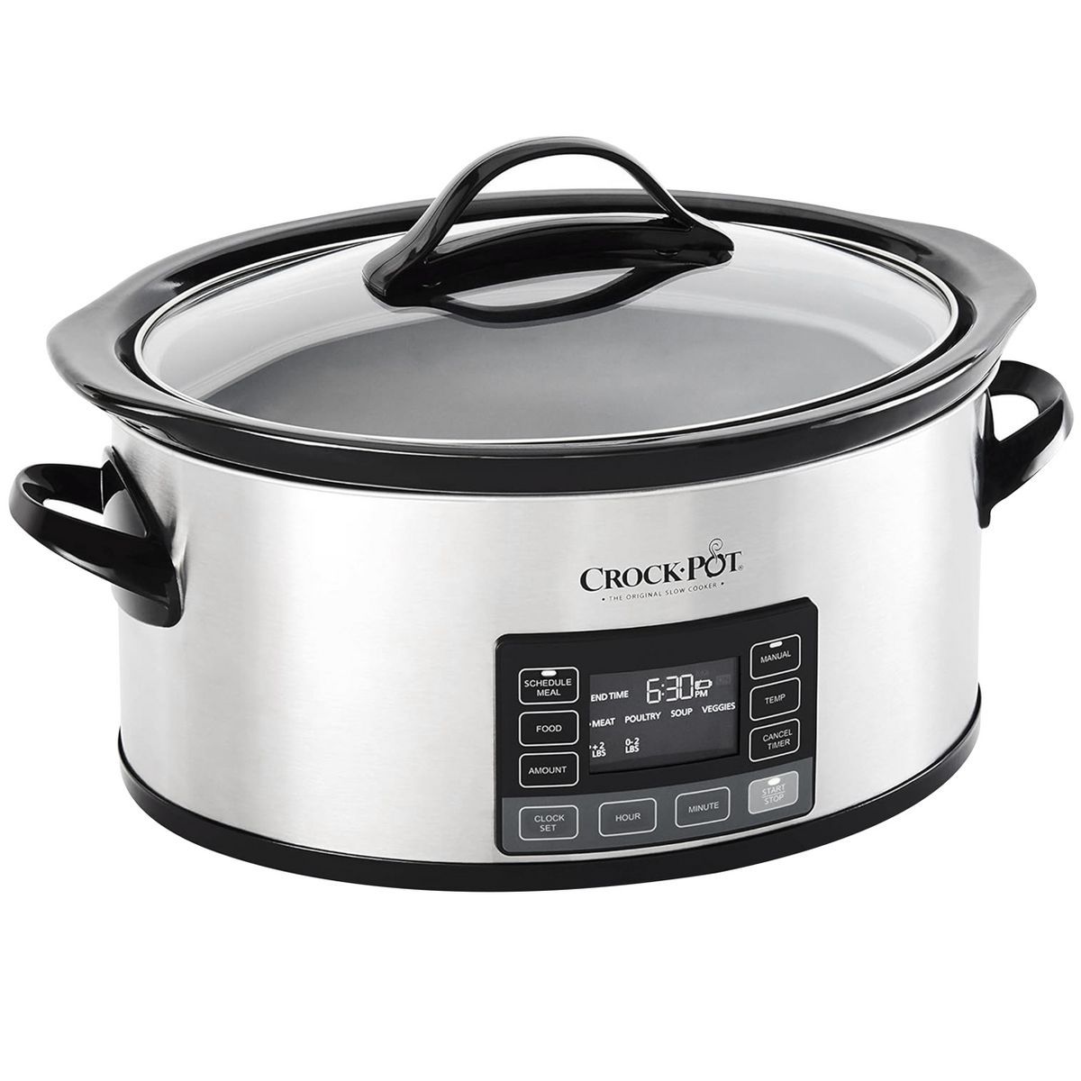 Crock-Pot Programmable 6-Quart Stainless Steel Slow Cooker with MyTime Technology | Target
