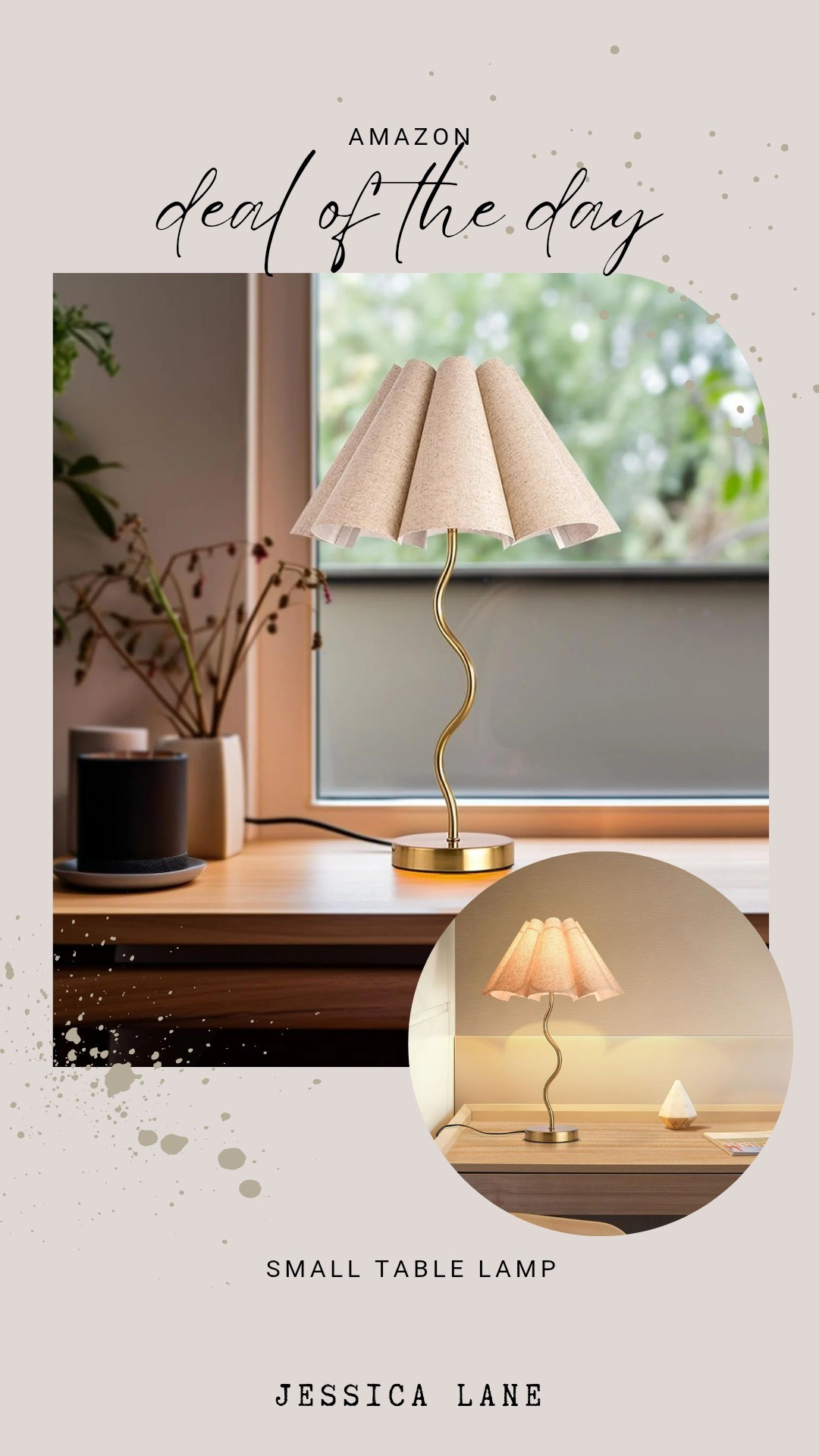 This small table lamp features a unique wavy gold base and pleated shade. It adds a sophisticated and artistic touch to any bedside or side table.#homedecor #amazonfinds #lightingdesign #interiordetails

#LTKSaleAlert #LTKHome