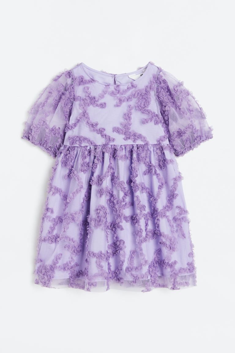 Puff-sleeved Tulle Dress | H&M (US + CA)