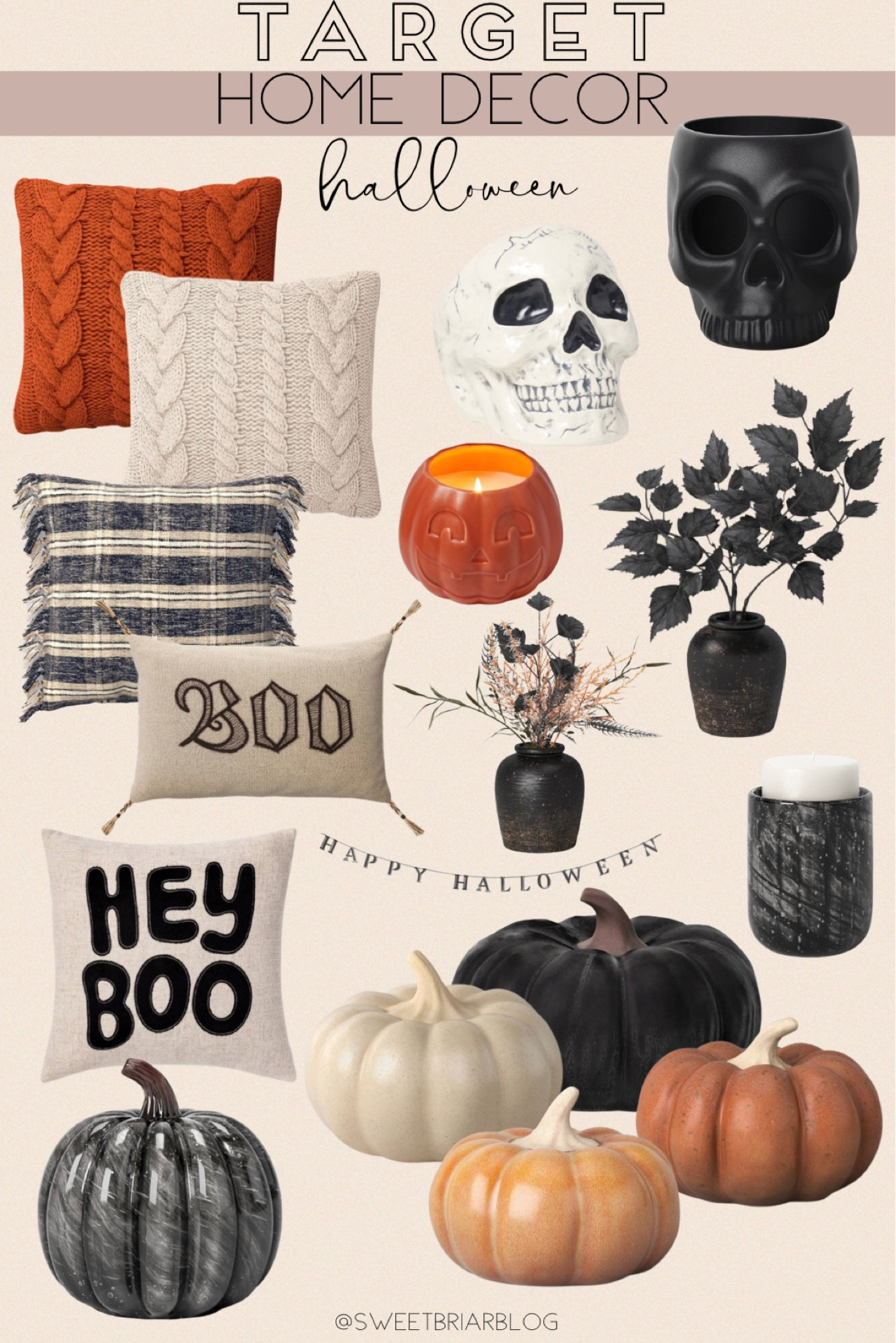 target home decor // Halloween home decor // fall home decor // throw pillows // candles // pumpkins // pumpkin decor // skeletons// candy dishes 

#LTKSeasonal #LTKhome #LTKunder50