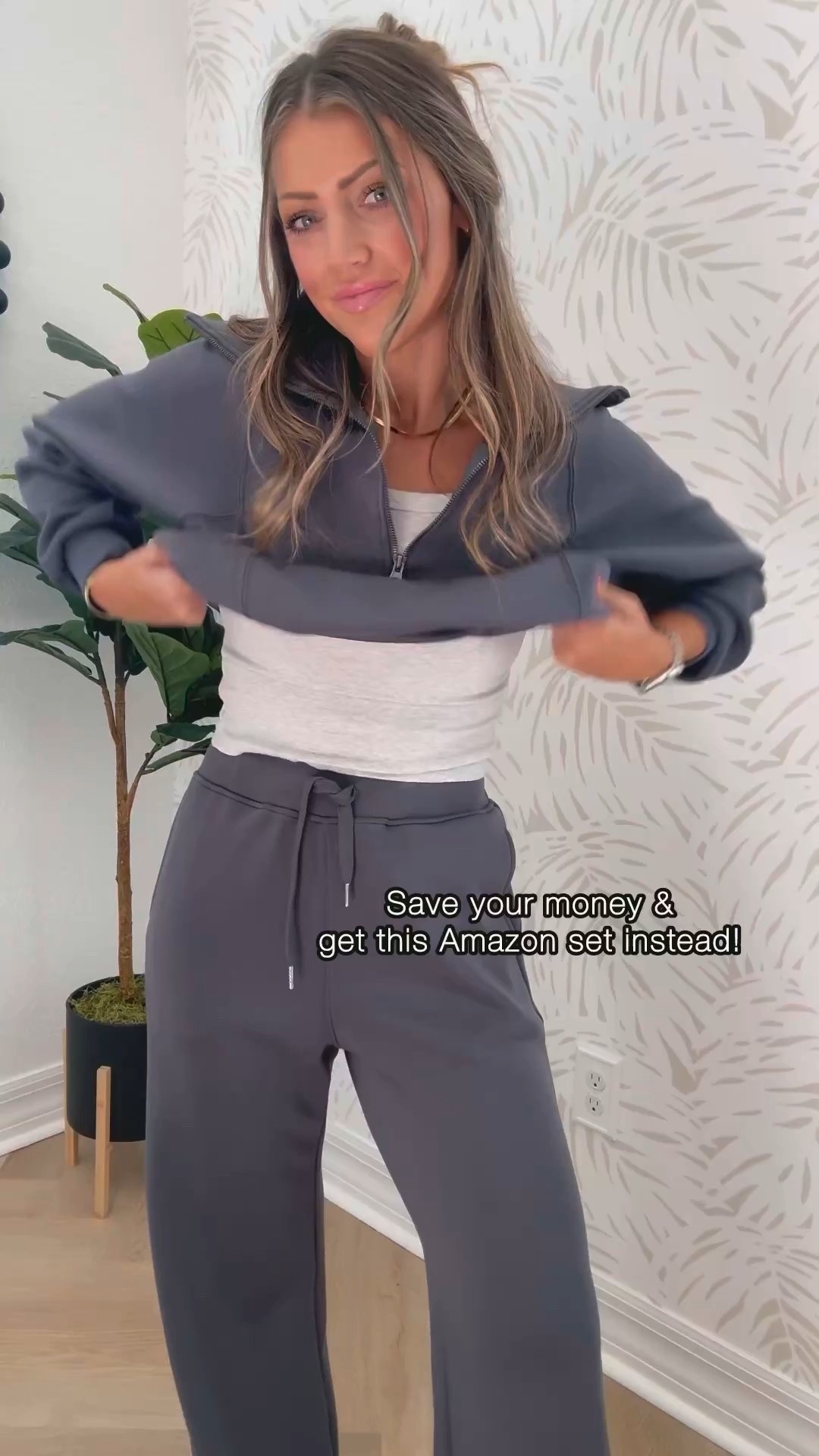 RUN! 💨 this Amazon Black Friday deal is too good.. this set has been a fave of mine for a long, long time. I’ve washed & dried it a bunch & it doesn’t shrink or peel! The quality is insaneeee honestly. Feels SO luxe! I’m in my true size S. #blackfridaysales #amazonoutfits 