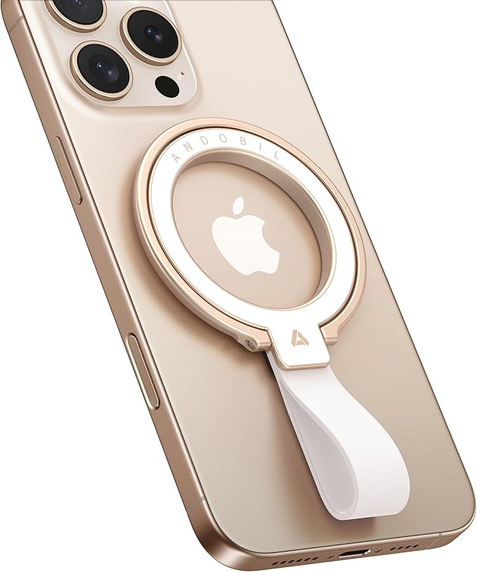 andobil [2024 Unrivaled Stability] Magnetic Phone Grip Holder for MagSafe Ring Stand Holder Kicks... | Amazon (US)