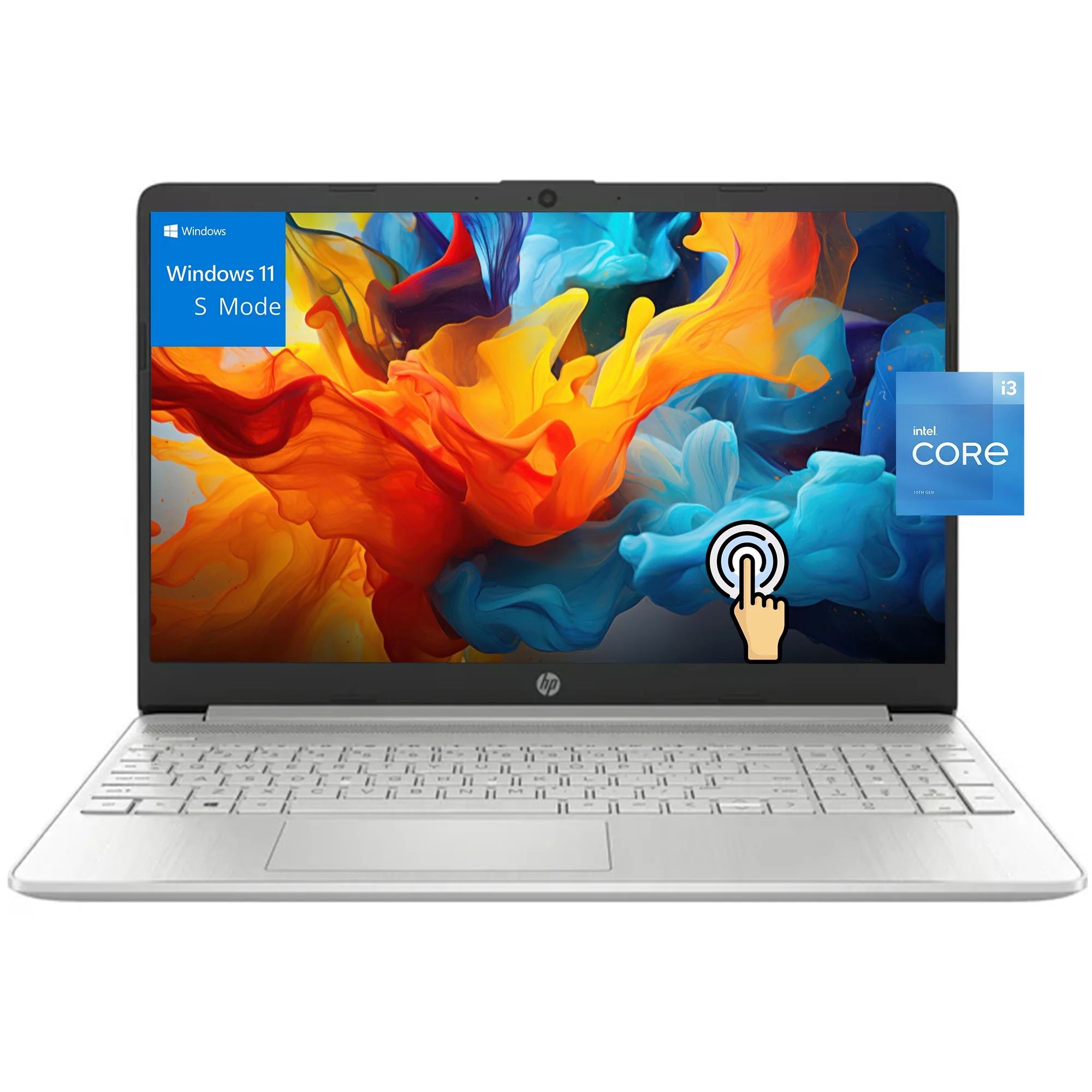 HP 15  15.6" HD Touchscreen Business Laptop Computer, Intel Core i3-1215U, 32GB RAM, 1TB SSD, Lon... | Walmart (US)
