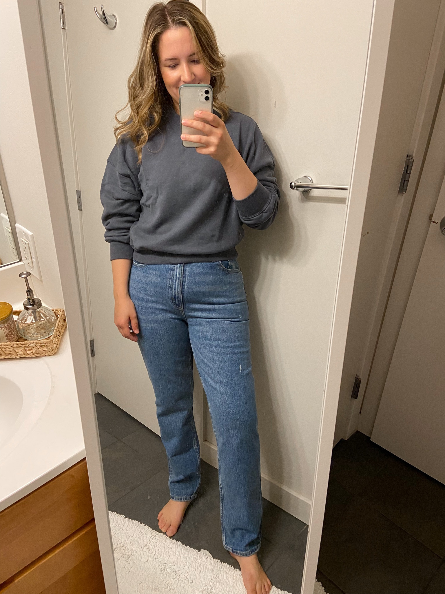 Abercrombie sale 20% off denim, curve love ultra high 90s straight, medium, size 29

#LTKunder100 #LTKsalealert #LTKSeasonal