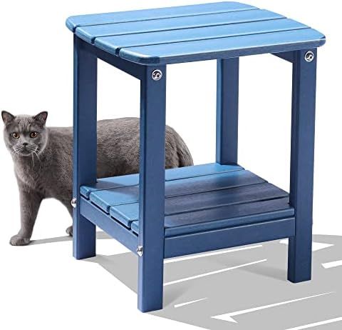 LovoIn Adirondack-Table Rectangular Patio Side Table Installation, Weather-Resistant Pool Side Table | Amazon (US)