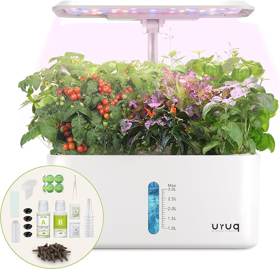 Hydroponics Growing System Indoor Garden: 8 Pods Herb Garden Kit Indoor with LED Grow Light Quiet... | Amazon (US)