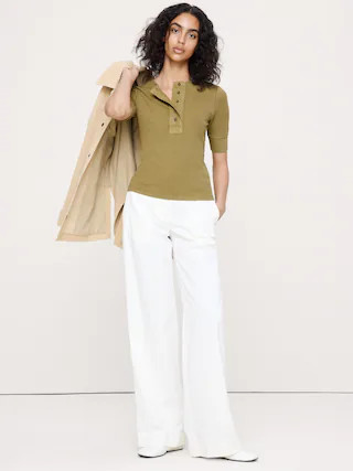 Ribbed Henley | Banana Republic (US)