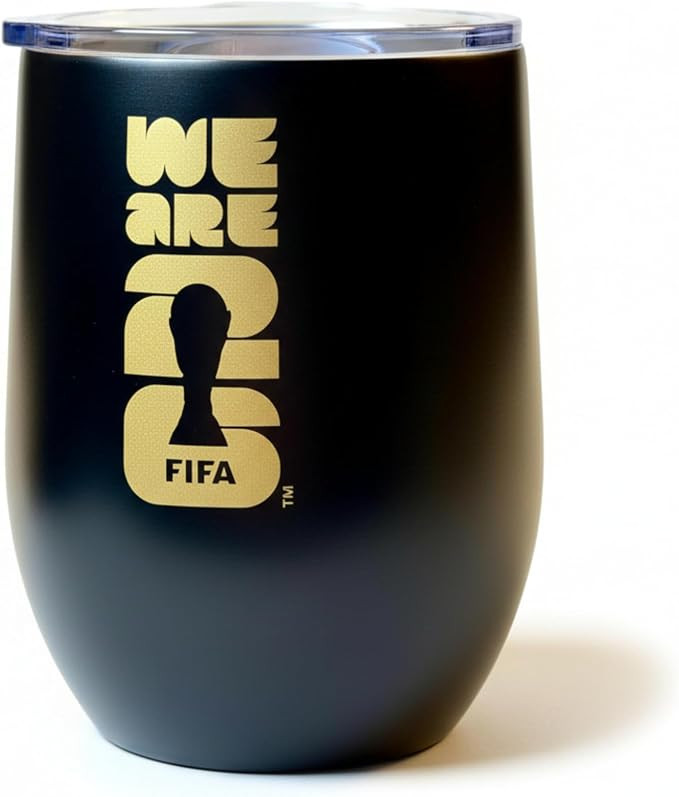 Official 2026 FIFA World Cup 12oz Insulated Wine Tumbler – Stainless Steel, Reusable, Dishwashe... | Amazon (US)