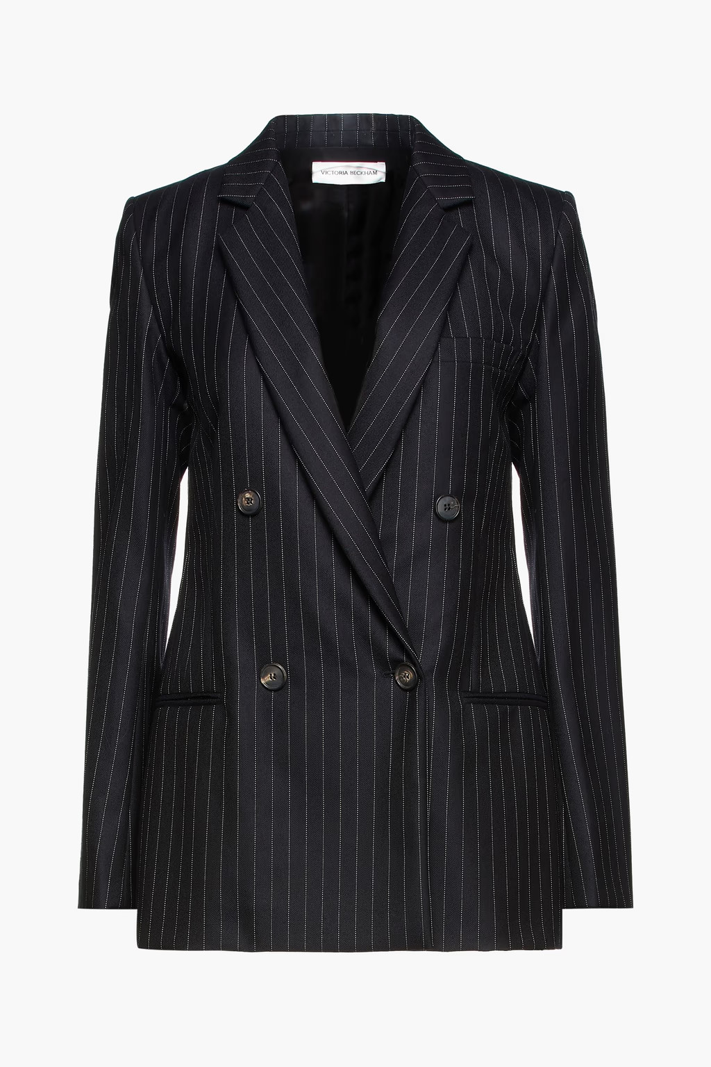 Double-breasted pinstriped wool-twill blazer | The Outnet (US and CA)