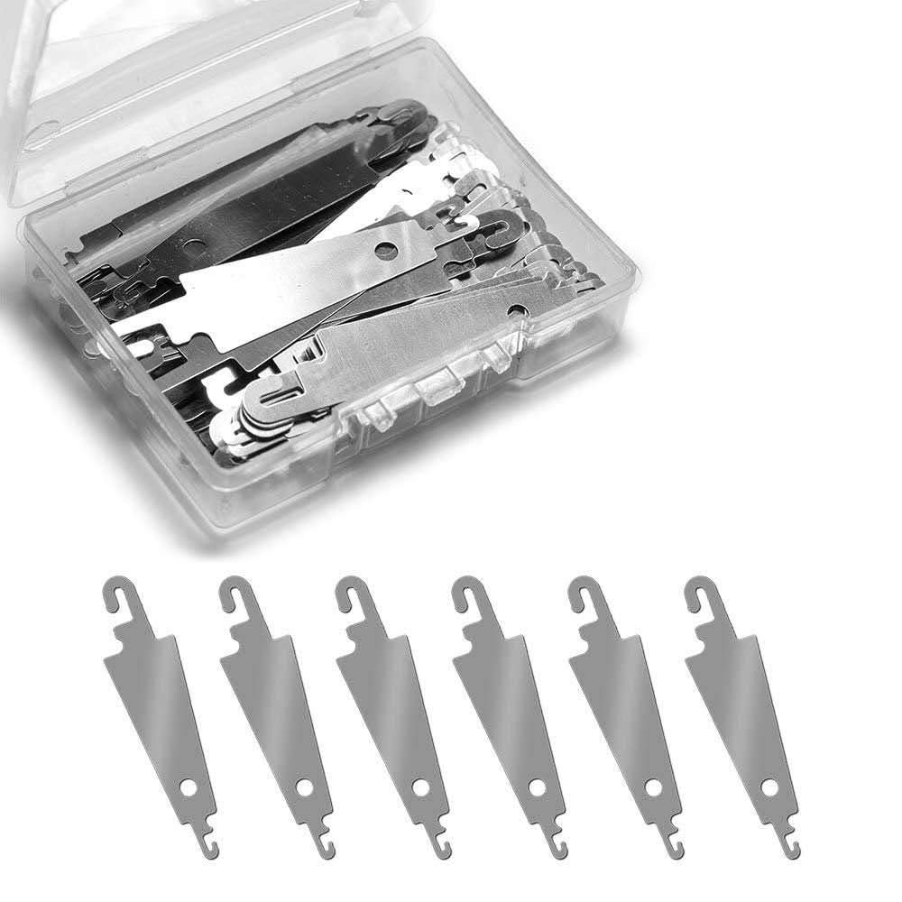 Jofefe 60Pcs Stainless Steel Needle Threader Embroidery Cross Stitch Needle-Threading Tools for L... | Amazon (US)
