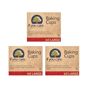If You Care FSC Certified Unbleached Large Baking Cups, 60ct, 3pk | Amazon (US)