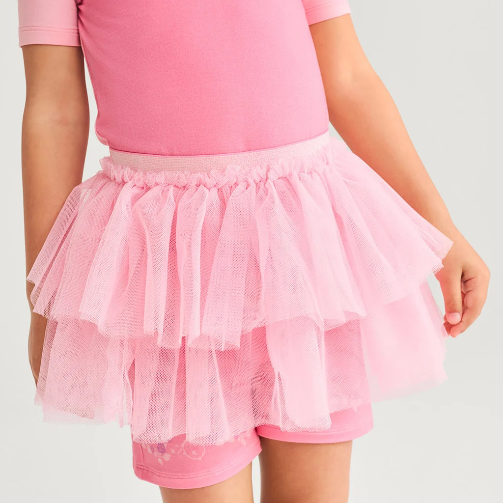 Princess Pink Ruffled Disney Sleeping Beauty Aurora Tulle Tutu Skirt | Posh Peanut® | Posh Peanut