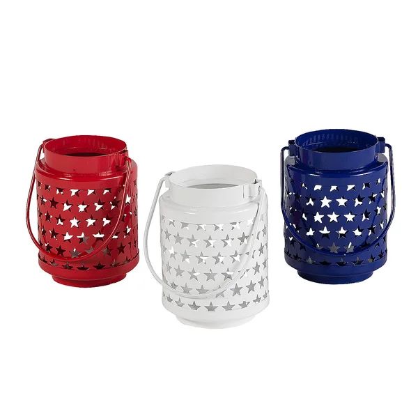 3 Piece Metal Tabletop Lantern Set with Candle Included (Set of 3) | Wayfair Professional