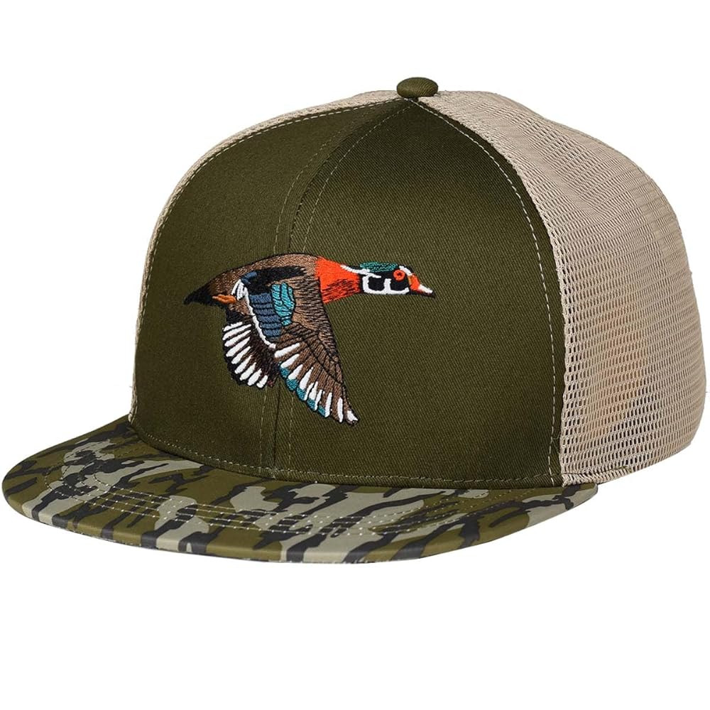 EDTREK Outdoorsman Pro Trucker Breathable Mesh Performance Cap - Flat Brim Snapback Hat | Amazon (US)