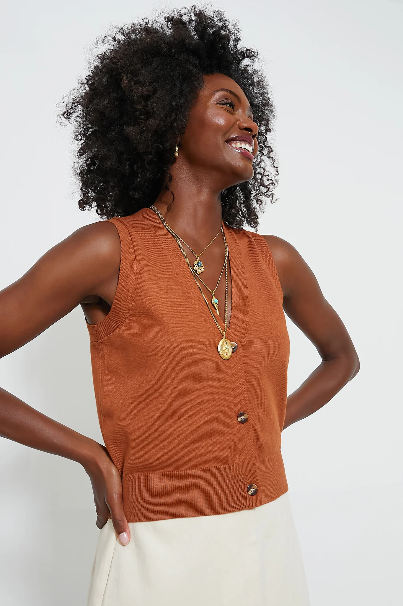 Chestnut Connie Knit Vest | Tuckernuck (US)