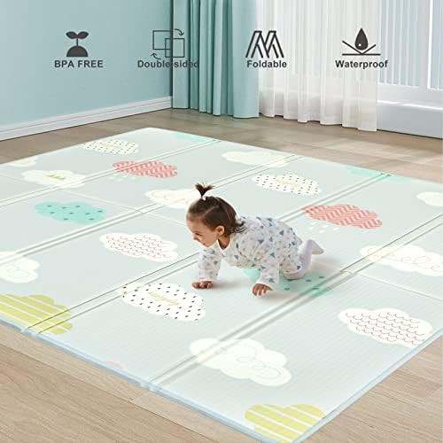 Uanlauo Baby Play Mat,71x59inch Play Mat for Baby,Foldable Kids Play Mat, Foam Play Mat,Infant Pl... | Amazon (US)