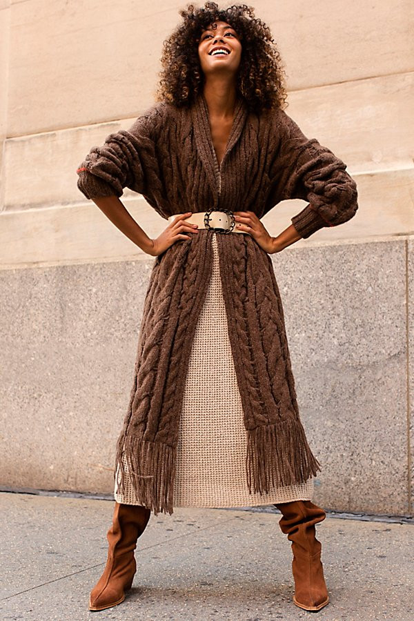 Wildest Heart Cardi by Free People, Camel, S | Free People (Global - UK&FR Excluded)