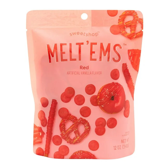 Sweetshop Melt'ems Red Melting Chocolate,12oz | Walmart (US)