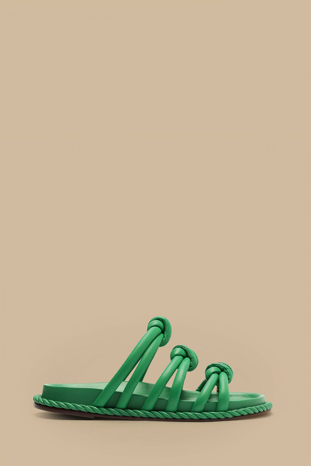 Green Tie Flat Sandal | FarmRio (US)