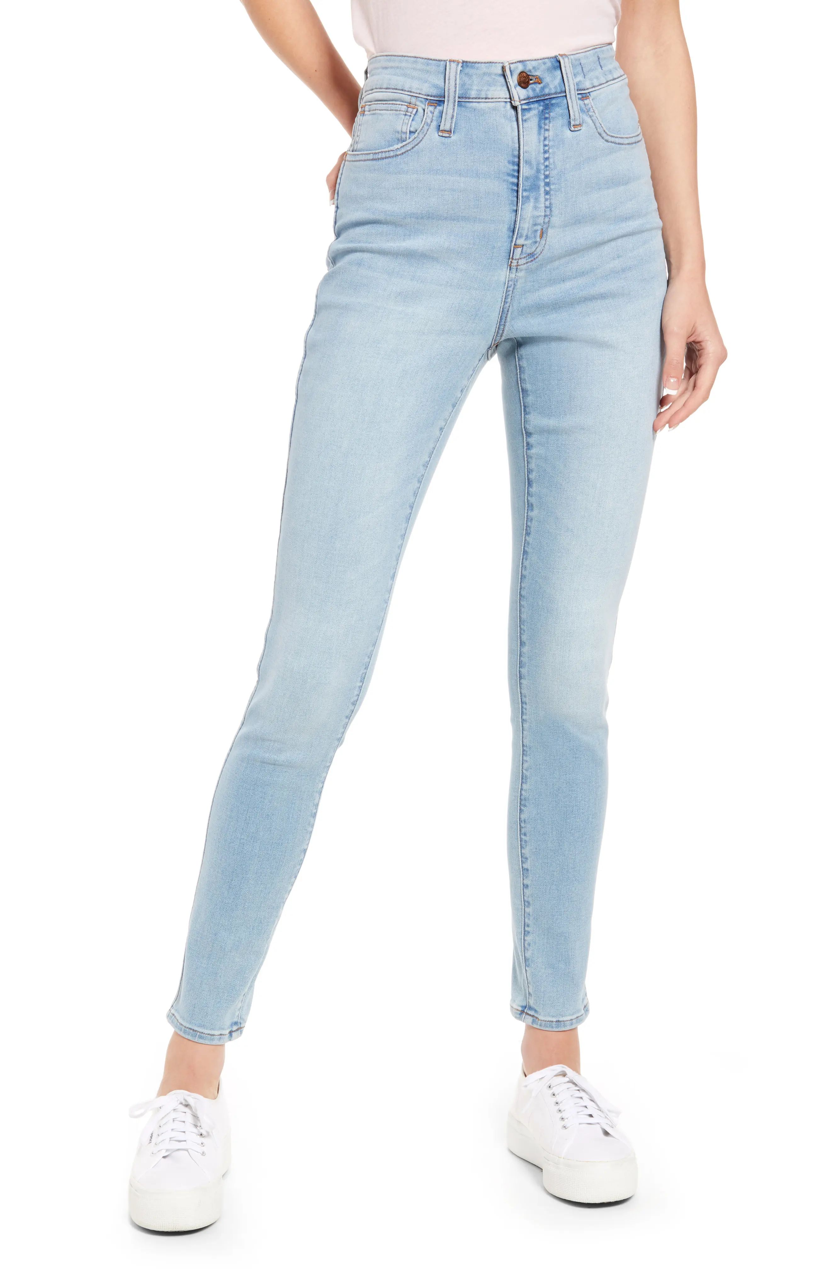 Madewell Roadtripper Curvy Skinny Jeans, Size 25 Tall in Cadwell Wash at Nordstrom | Nordstrom