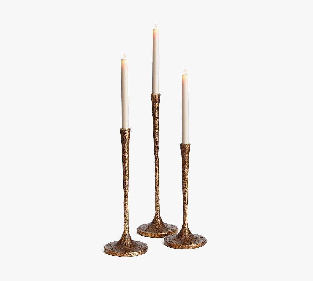 Modena Taper Candleholders - Set of 3 | Pottery Barn (US)