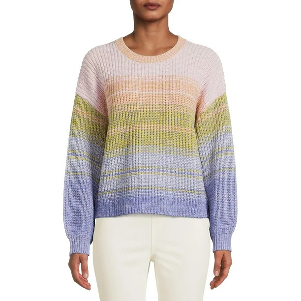 Time and Tru Women's Shaker Sweater | Walmart (US)