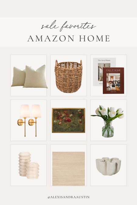 My favorite Amazon home sale finds!

Spring refresh, home finds, neutral decor, aesthetic home, neutral area rug, woven basket, decor book, faux florals, travertine decor, canvas art, wall sconces, throw pillow, Amazon home, found it on Amazon, sale alert, deals of the day, Memorial Day sale, affordable finds, shop the look!

#LTKHome #LTKFindsUnder100 #LTKSaleAlert