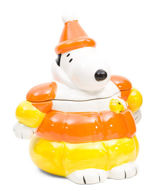Snoopy Puffer Candy Corn Cookie Jar | Halloween | Marshalls | Marshalls